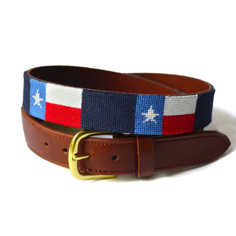 Asher Riley Needlepoint Men's Belt 38 Handmade